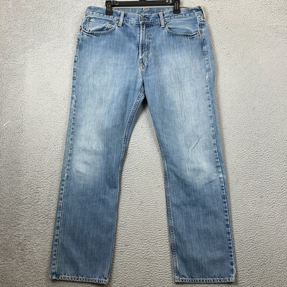 Polo Ralph Lauren Jeans Men 35X32 Classic 867 Blue Light Wash Straight Denim EUC
